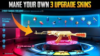 CYBER FAMOUS FIREARMS NEW EVENT IN PUBG MOBILE | MAKE YOUR OWN 3 UPGRADE GUN SKINS | CYBER WEEK