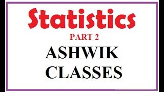 STATISTICS for PCS Mains Part 2