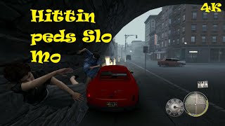 Hitting 5 Pedestrians Slow motion Mafia 2 Definitive Edition #gamingchannel #mafia2