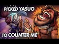 THIS YASUO WANTED TO COUNTER MY AKSHAN