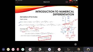 BMIG1313  - Eng. Math. I - Chapter 7_1 Numerical Differentiation   First Order Derivative