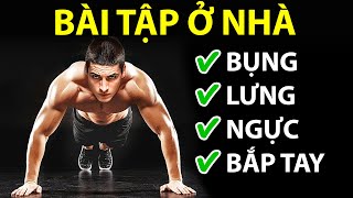 Tổng hợp 20 bài tập gym tại nhà cho nam không cần dụng cụ