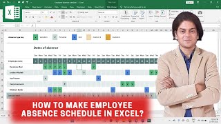 How to make employee absence schedule in excel? #exceltutorial