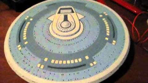 AMT 1/1400 Enterprise C scale model build Lights On by TrekWorks