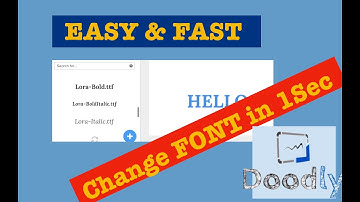 Doodly Tutorials - Change FONT (text) in 1 Second