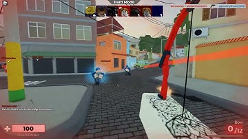 Destroying a hacker in roblox arsenal