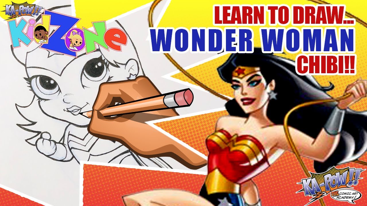 LIVE Drawing Wonder Woman Chibi!!