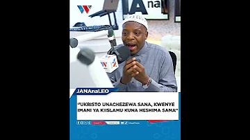UKRISTO UNACHEZEWA SANA KWENYE IMANI YA KIISLAMU KUNA HESHIMA SANA OSCAR 
