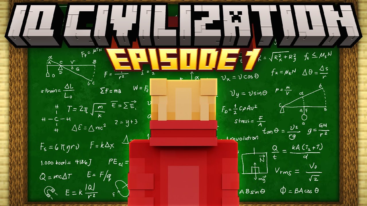 Minecraft but i join IQ CIVILIZATION