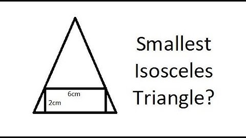 Grade 12 Calculus - Optimization Problem - Rectangle in smallest isosceles triangle (ch 3.3)