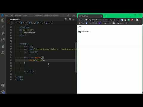 TypeWriter effect with javascript