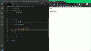 TypeWriter effect with javascript