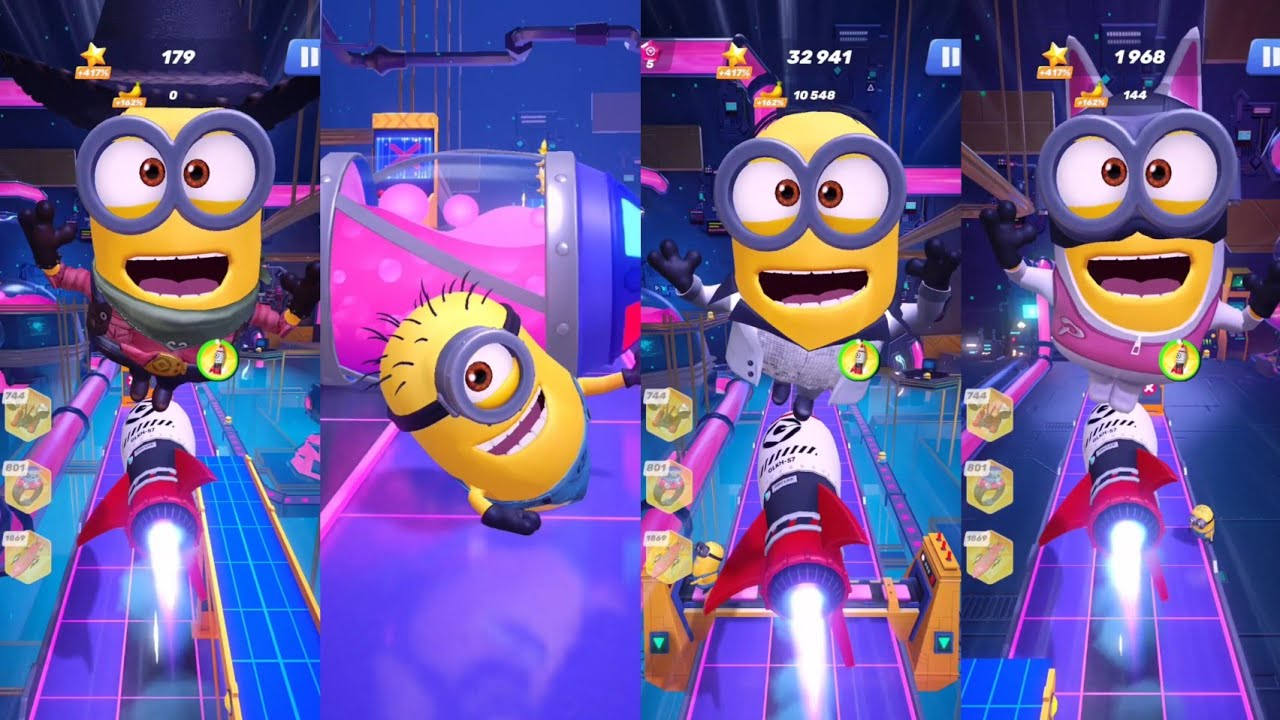 Cowboy vs Carl vs Disco vs Renfield | New Minion rush |