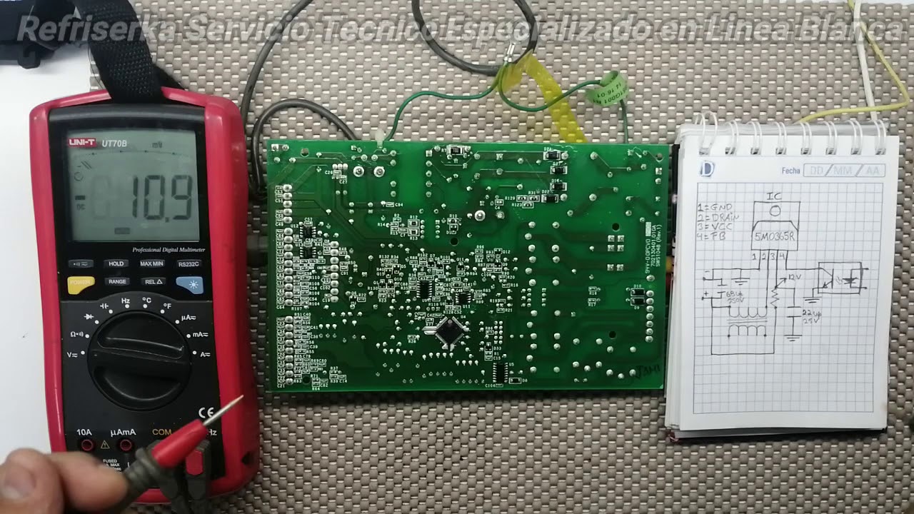 Tarjeta Nevecon G.e Artica No Enciende Falla de Fuente Como Solucionar | refriserka