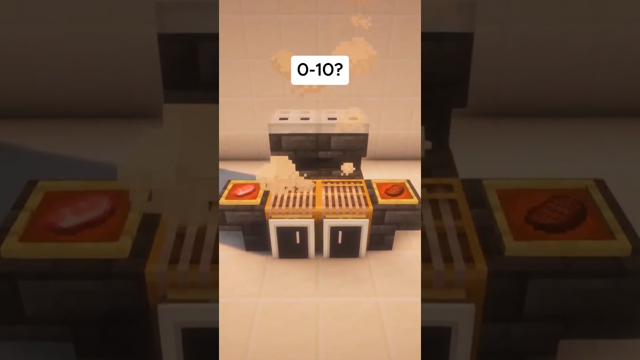 Easy Minecraft BBQ Grill 🍖♨️ 