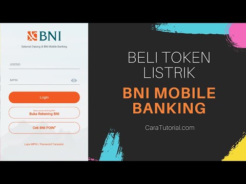 Cara Beli Token Pulsa Listrik Lewat Aplikasi BNI MOBILE BANKING. 