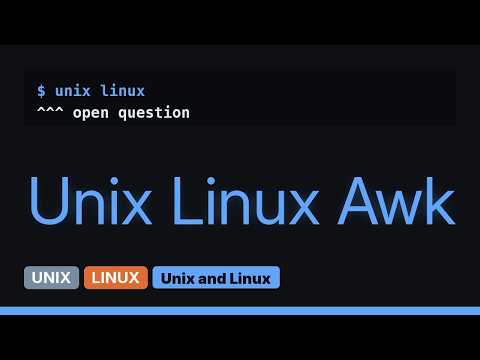 Unix & Linux: Command line argument in awk (4 Solutions!!)