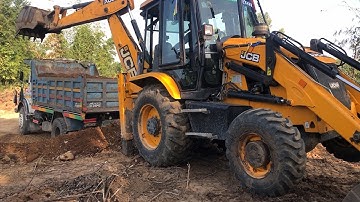 Tripper Dump In Soil Loading | JCB Backhoe Loader New Video @droneplanet2040