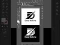 Creative Letter D Logo Design Tutorial Letter Based Logo Design Process in Illustrator #logodesign