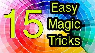 Easy Magic Tricks 15 tricks REVEALED / EXPLAINED Easy Magic Tricks 15 tricks REVEALED / EXPLAINED