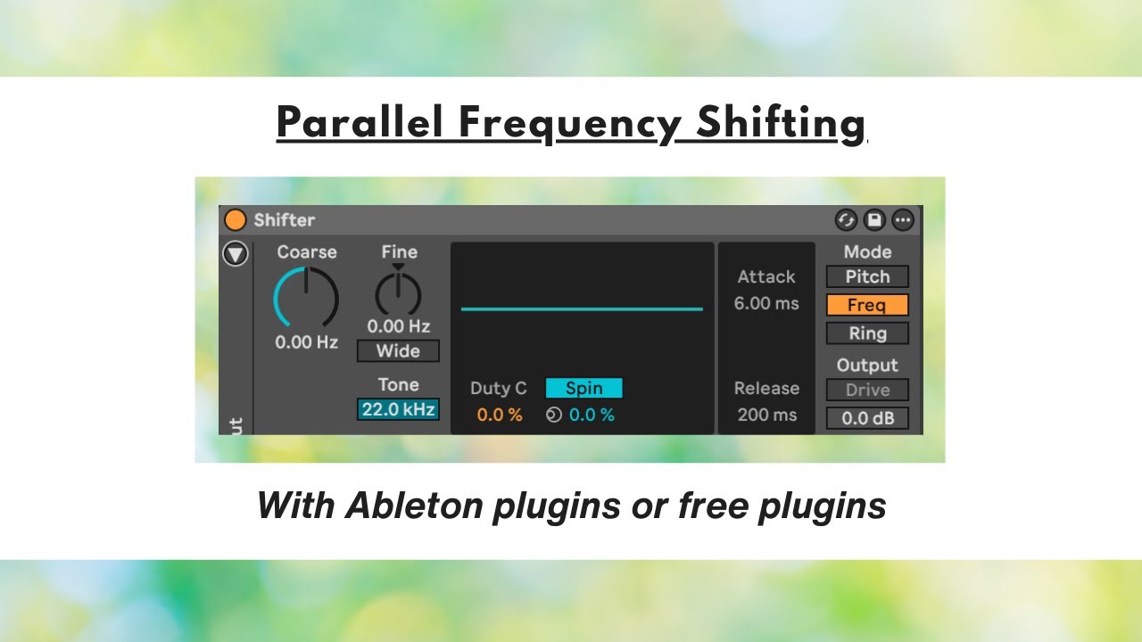 Parallel Frequency Shifting Tutorial