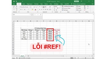 LỖI #REF! TRONG EXCEL VÀ CÁCH KHẮC PHỤC