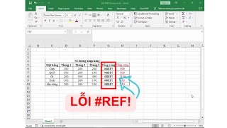 LỖI #REF! TRONG EXCEL VÀ CÁCH KHẮC PHỤC