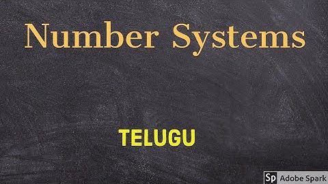 Number systems  || Digital Electronics in Telugu.