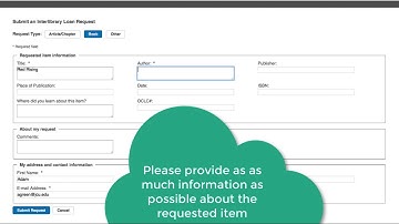ILL borrowing tutorial