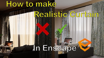 Enscape Tutorial - How i Make Realistic Curtain in Enscape 3.5 I 2024 I #homedecorationideas