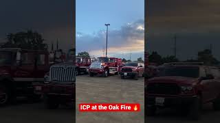 Incident Command Post on the #OakFire #MariposaCounty