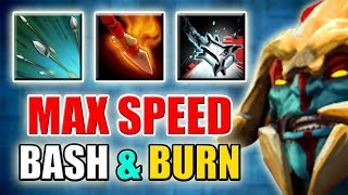 Full Speed Burn & Bash Build [Focus Fire: Greater Bash + Burning Spear] Dota 2 Ability Draft
