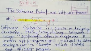 Unit :-1 Software Engineering [Part -1] Explain and its characteristics in Hindi , What is Software.
