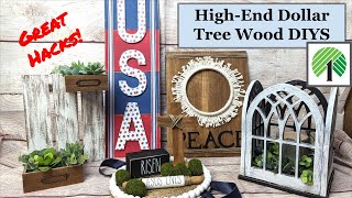 🌳High End DOLLAR TREE WOOD DIYS | DIY Home Decor using Dollar Tree Wood🌳