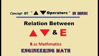 Relation between forward difference backward difference and shifting operator! Math