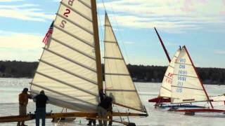 Prep for Ice Boating off Sturgeon Bay