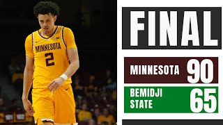 FULL GAME HIGHLIGHTS Minnesota Gophers v Bemidji State Exhibition Game