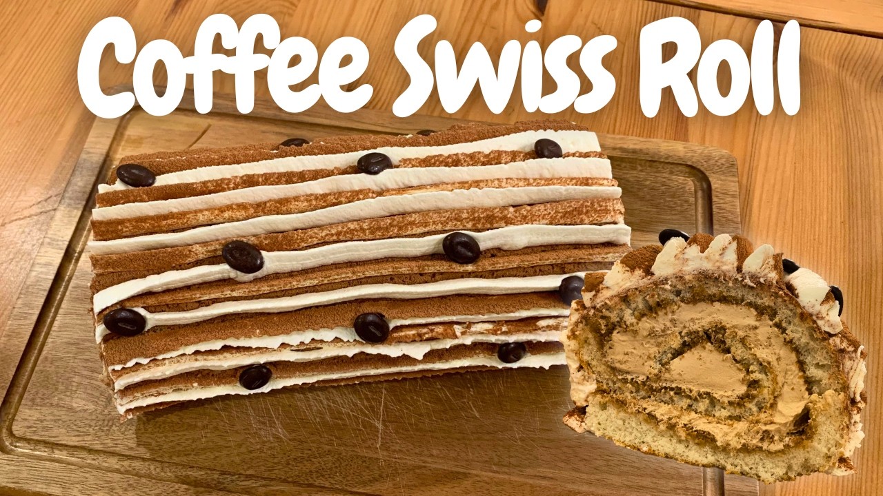 Super Fluffy Coffee Swiss Roll