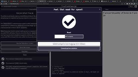 Override Default Props , freecodecamp problem solved