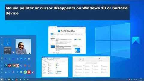 Mouse pointer or cursor disappears on Windows or Surface device