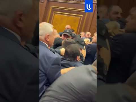 ՔՊ խմբակցության քարտուղարը սադրեց. տեսանյութ ԱԺ-ում ծեծկռտուքից