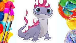 Elsa Bruni Frozen2 Elza And Anna Coloring Drawing