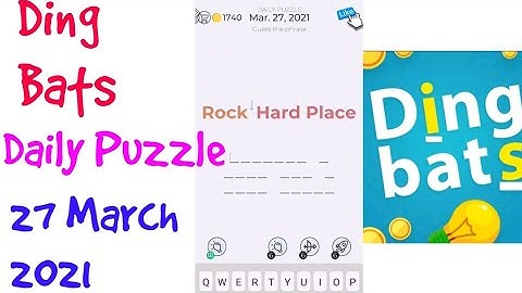 Dingbats Daily Puzzle 27 March 2021 solution or walkthrough
