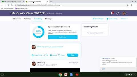 How to find a Google Meet and Class Dojo.