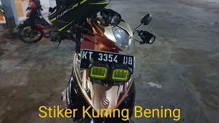 Lampu tembak CWL K30 / CWL 3 mata lensa 4D sinar kuning