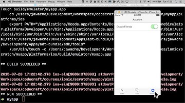 How to Run Ionc in IOS Emulator Device Full Tutorial