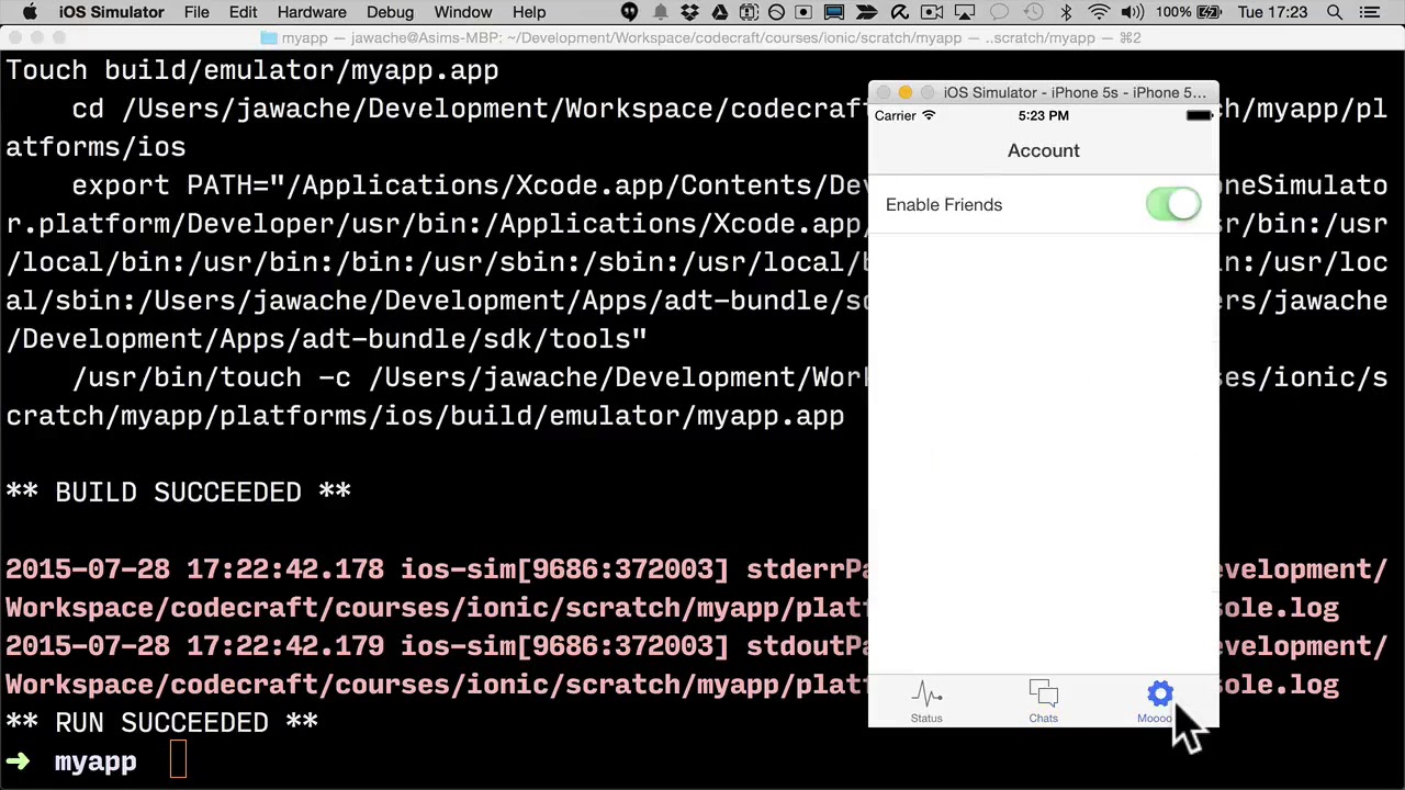 How to Run Ionc in IOS Emulator Device Full Tutorial - YouTube