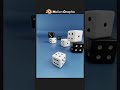 Blender motion graphic blender dice model 1min dice modeling with blender 3d easy 