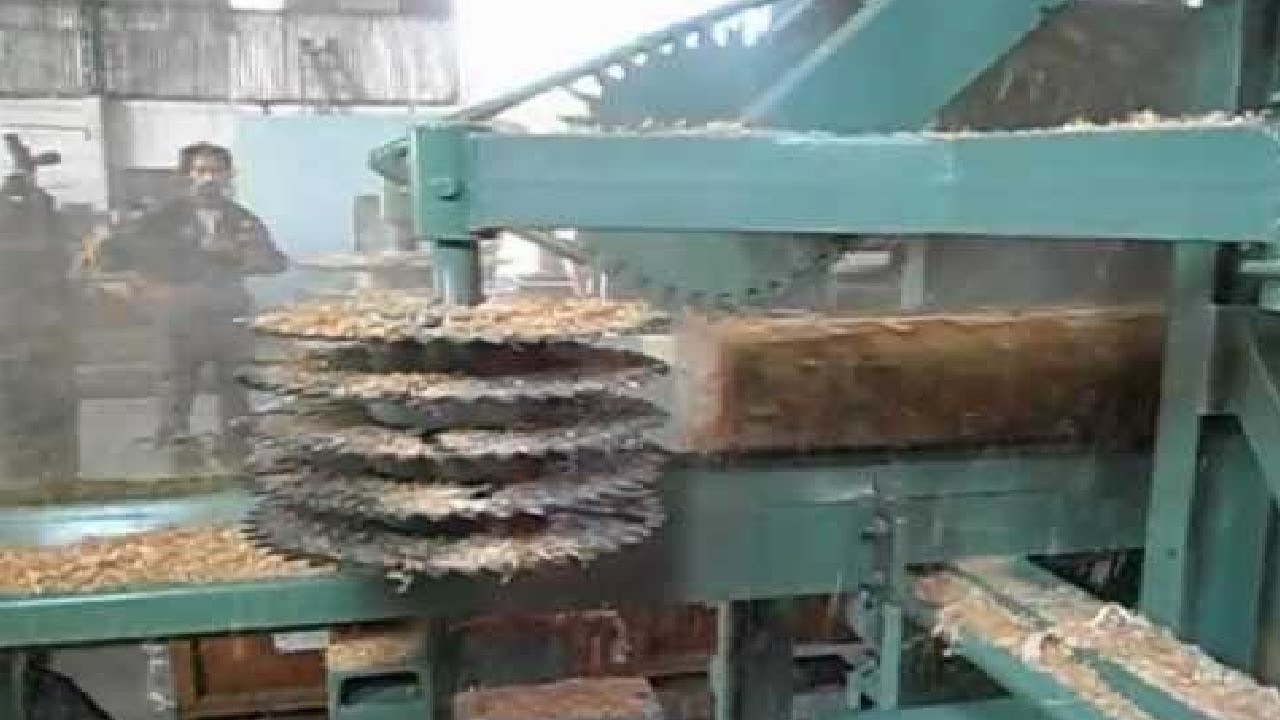 Amazing Modern Automatic Wood Sawmill Machines Line, Fast Wood Cutting ...
