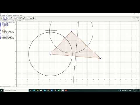 Hvordan konstrueres de 3 midtnormaler i en trekant